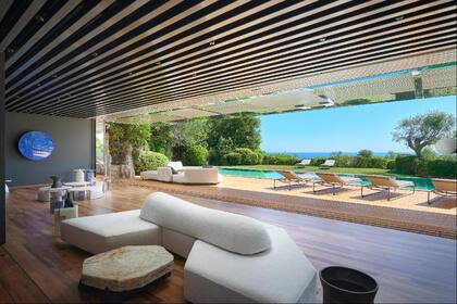 La pileta privada del dormitorio principal