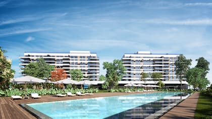 La pileta, uno de los diferenciales del proyecto