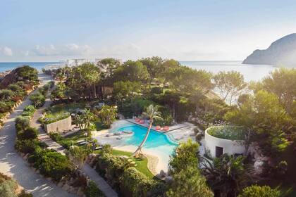 La pileta, uno de los lugares preferidos del astro del fútbol