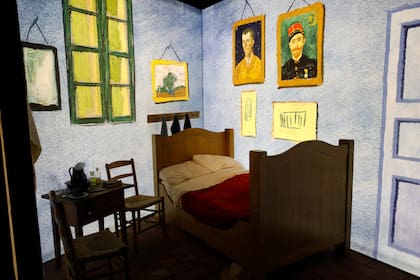 La pintura del Dormitorio de Arlés, recreada en 3D en la muestra