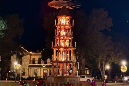 La pirámide navideña de Fredericksburg