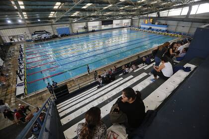 La piscina del Cenard, organismo que tiene un hotel que está disponible como centro de reserva hospitalario; los nadadores son los deportistas que más perjudicados se sienten por la cuarentena argentina.