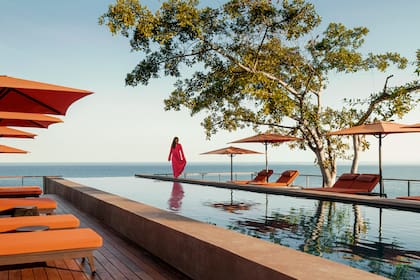 La piscina del emprendimiento de 265 hectáreas rodeadas por la Bahía de Banderas, la Sierra del Vallejo y la misma selva mexicana
