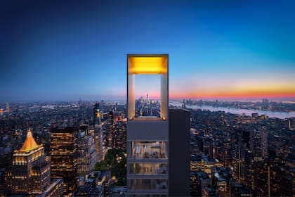 La piscina funcionará como espacio privado de un penthouse y ofrecerá vistas directas al skyline de Manhattan