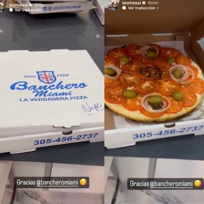 La pizza de Banchero que le llegó a Messi en Miami