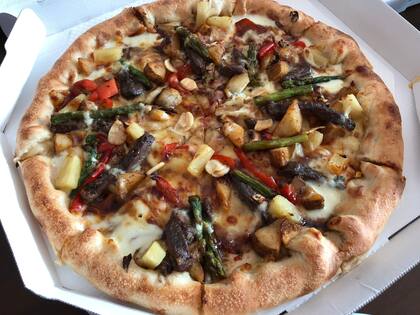 La pizza también está en su versión coreana