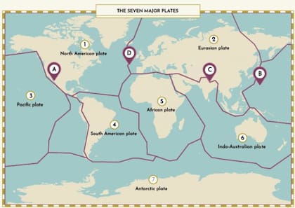 La placa norteamericana es la segunda más grande de la Tierra. La más grande es la del Pacífico