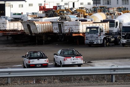 La planta Austral Construcciones, en las afueras de Río Gallegos