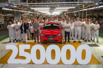 La planta de Córdoba celebró hace poco las 250.000 unidades fabricadas del Fiat Cronos