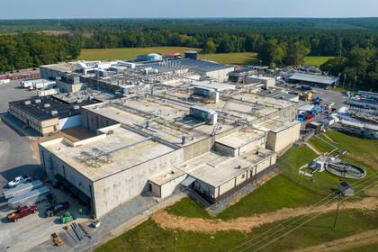 La planta de procesamiento de Boar's Head en Jarratt, Virginia. (Steve Helber/AP)