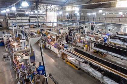 La planta de Tecnoperfiles en la localidad de Pablo Podestá.