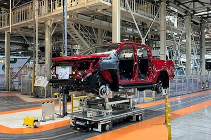 La planta de Toyota en Zárate, provincia de Buenos Aires, donde fabrica los modelos Hilux, SW4 y Hiace