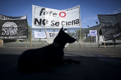 La plata de Fate en San Fernando, en medio de una toma por el despido de 920 trabajadores