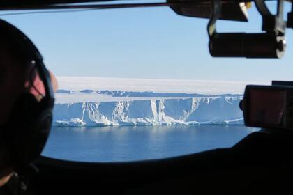 El borde de la plataforma de hielo Brunt