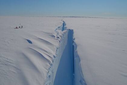 En la plataforma de hielo Brunt hay más de una fisura