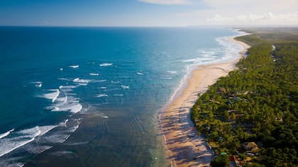 La playa de Algodões, en Bahía.