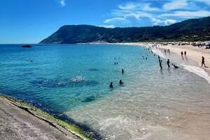 La playa de Itacoatiara, en Niterói