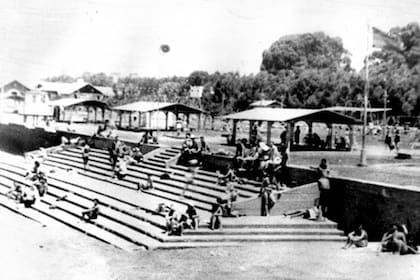 La playa de Olivos a fines de 1940, época en que se instaló La Nelly