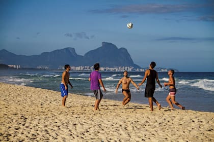 La playa del barrio de Recreio en Río de Janeiro