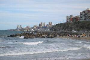 La playa en donde fue encontrado el cuerpo de un hombre.