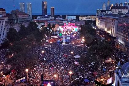 La Plaza de Mayo desde el drone de LA NACION