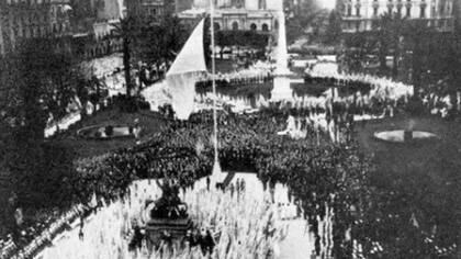 La Plaza de Mayo, en 1937