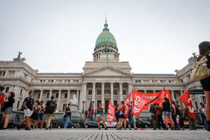 La plaza del Congreso.
