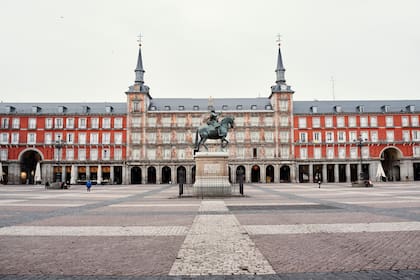 La Plaza Mayor en Madrid 