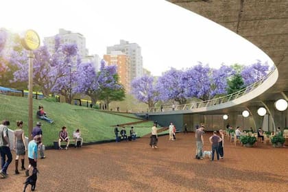 La plaza tendrá locales gastronómicos