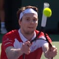 Definió en la red pegándole con el grip, pero al final cayó ante el jugador sorpresa de Indian Wells