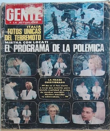 La polémica entrevista de Mirtha Legrand a Alberto Locati reflejó en la tapa de GENTE: "No se si fue cierto o no lo que ocurrió, pero hiciste realidad el sueño de muchos maridos. Muchos maridos te admiraban", dijo la conductora