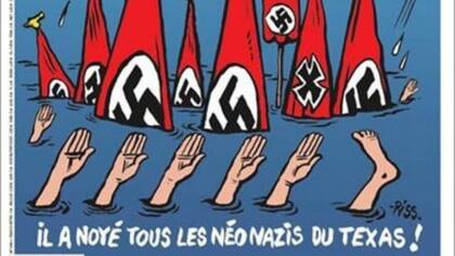 La polémica tapa de Charlie Hebdo sobre las inundaciones en Texas