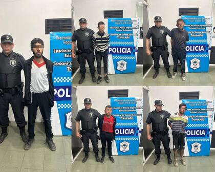 La policía arrestó a cinco integrantes de una banda narco