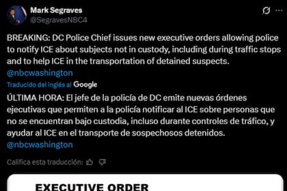 La Policía de Columbia permitió que agentes de ICE intervengan en paradas de tránsito