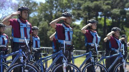 La Policía de la Ciudad en su desfile conmemorativo