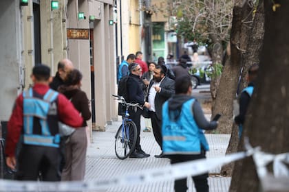 La Policía de la Ciudad trabaja en la escena de los hechos