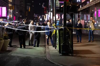 La Policía de Nueva York bloqueó el área donde ocurrió el tiroteo