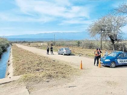 La policía, en Boca del Río, donde fue encontrado el cadáver de Santiago Aguilera Allende