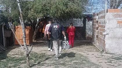 La policía, en la escena del crimen