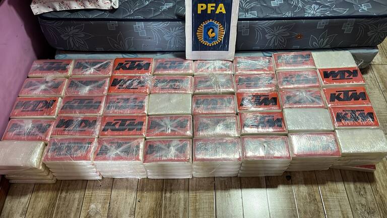 La Policía Federal Argentina secuestró 260 kilos de cocaína en el conurbano bonaerense