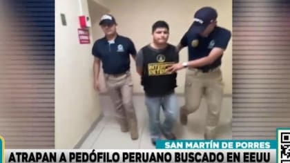 La policía peruana presentó a Eddie esposado ante los medios de comunicación