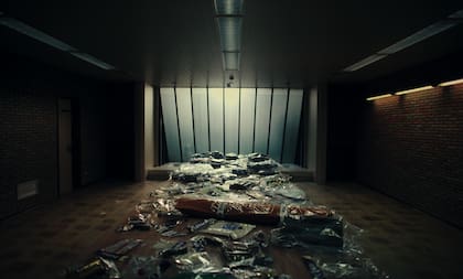 La policía revisó cada detalle de la evidencia conseguida entre las bolsas de basura