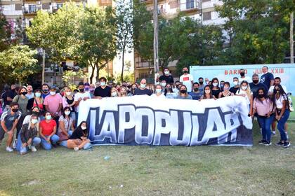 La Popular, durante la marcha por el aniversario del último golpe