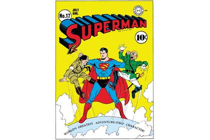 La portada de 1942 en la que Superman vence a Hitler y al emperador Hirohito
