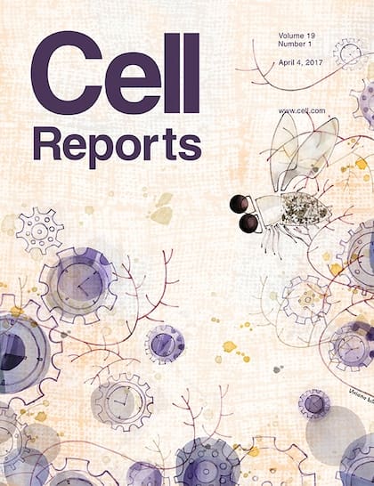 La portada de Cell Reports