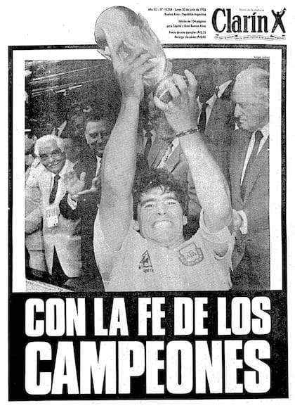 La portada de Clarín del 30 de junio de 1986