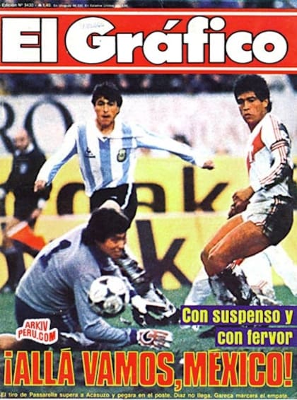 La portada de El Grafico, con la foto del agónico gol argentino