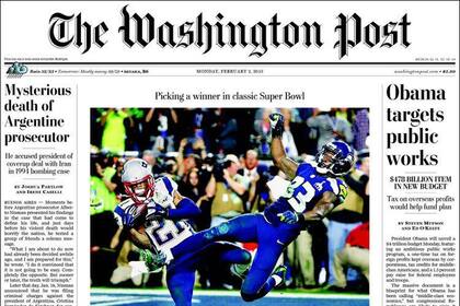 La portada de hoy en The Washington Post