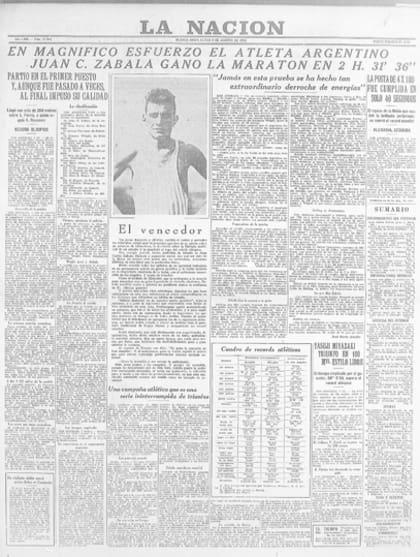 La portada de LA NACION del 8 de agosto de 1932