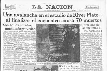 La portada de LA NACION del lunes 24 de junio de 1968.